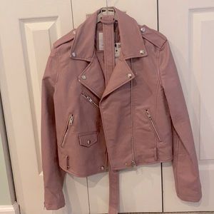 Faux Leather Moto Jacket